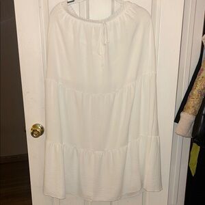 See You Monday White Maxi Skirt